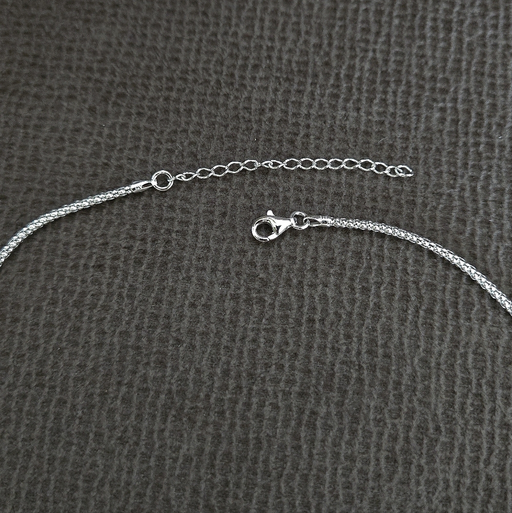 Annika Witt Sterling Silver🤍 Scroll📜 Heart❤ Pendant Necklace - NWT - Picture 11 of 16